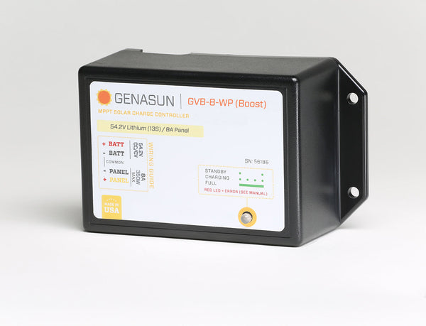Genasun 54.2V 8A GVB-8 Waterproof MPPT Boost Solar Charge Controller