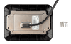 Rear view of display assembly showing mounting plate and four included screws