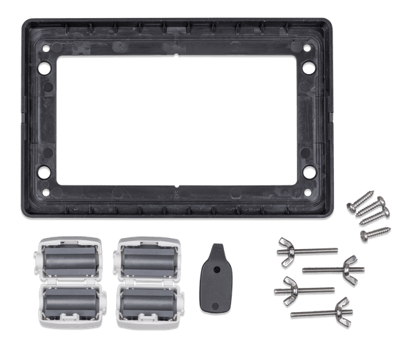 Mounting frame and hardware kit for the GX Touch 70 display