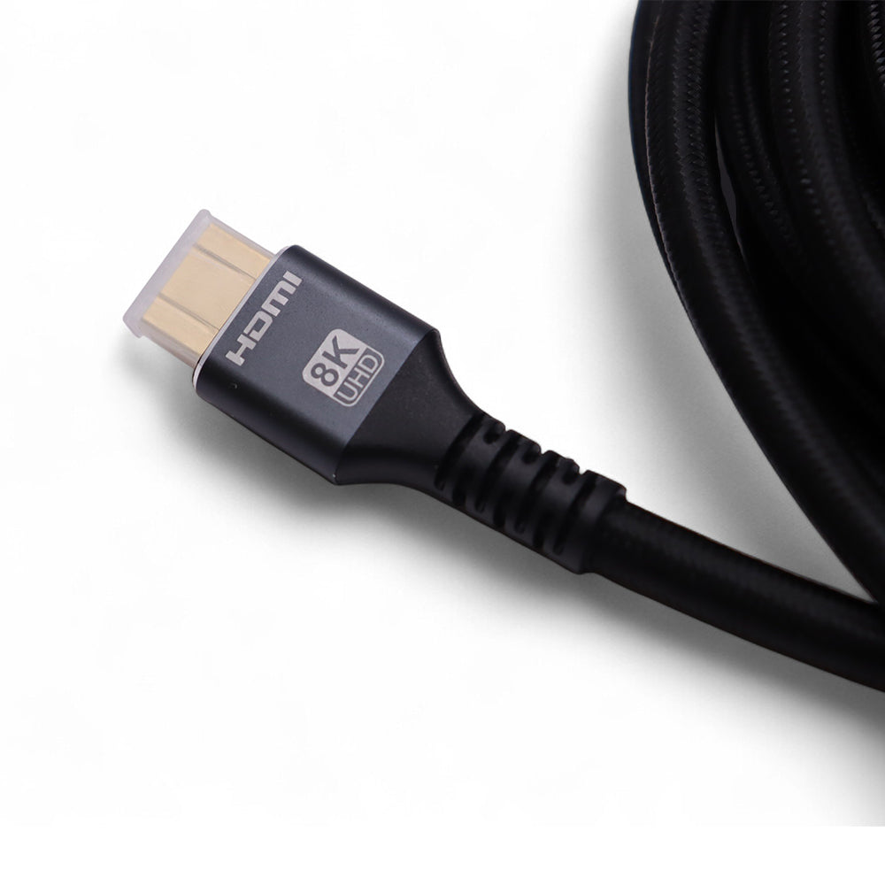 Angled close-up of HDMI male connector showing connector pins