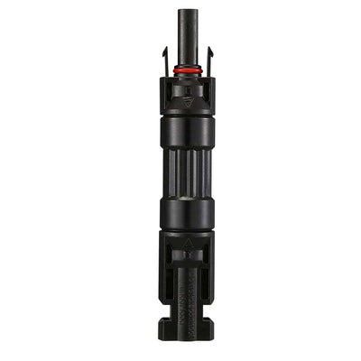 Top-down view of 15A inline blocking diode connector showing locking tabs and waterproof seal