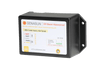 Angled view of the potted waterproof housing of the Genasun voltage boosting controller