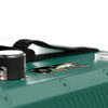Illuminated LED state of charge indicator on top of the battery