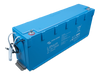 Victron 48V lithium battery with steel mounting bracket attached to the base for secure installation