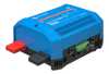 Left side view of Lynx Smart BMS with red and black terminal covers installed