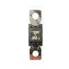 Top-down view of 150A Mega fuse with black housing and clear window