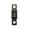 Top-down view of 175A Mega fuse with black housing and clear window