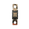 Top-down view of 80A Mega fuse with black housing and clear window