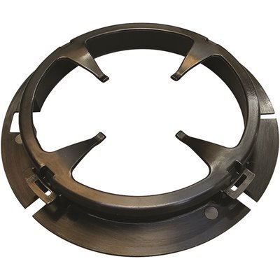 Black circular mounting collar with four inward-facing retention prongs and slotted rim