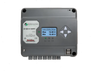 Front view of Morningstar EcoBoost MPPT 40A solar controller with LCD display and dual USB ports