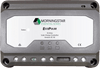 Front view of Morningstar EcoPulse 30A PWM solar charge controller showing status LEDs and connection terminals