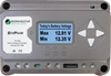 Grey Morningstar EcoPulse 10A solar charge controller featuring LCD display, navigation buttons and bottom wire terminals