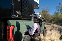 Charging a smartphone from a vehicle mounted waterproof USB port