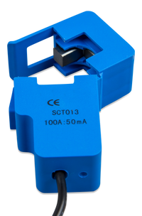 Open split-core current transformer showing the internal magnetic core