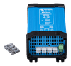 Front view of Victron 25A DC converter showing Faston connection tabs and remote terminals