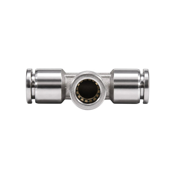 Exotronic 'T' 10mm OD Stainless Steel PTFE Tube Joiner
