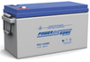 Power-Sonic 12V 268Ah AGM deep cycle battery with blue lid and heavy-duty rope handles