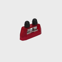 Exotronic 250A Red 2x M10 Stud Busbar with Cover