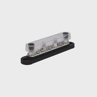 Exotronic 150A Black 4x M8 Stud & 6x Screw Busbar with Cover