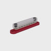 Exotronic 150A Red 2x M6 Stud Busbar with 12 Screws & Cover