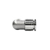 Exotronic 10mm OD 304 Stainless Steel PTFE Tube Elbow