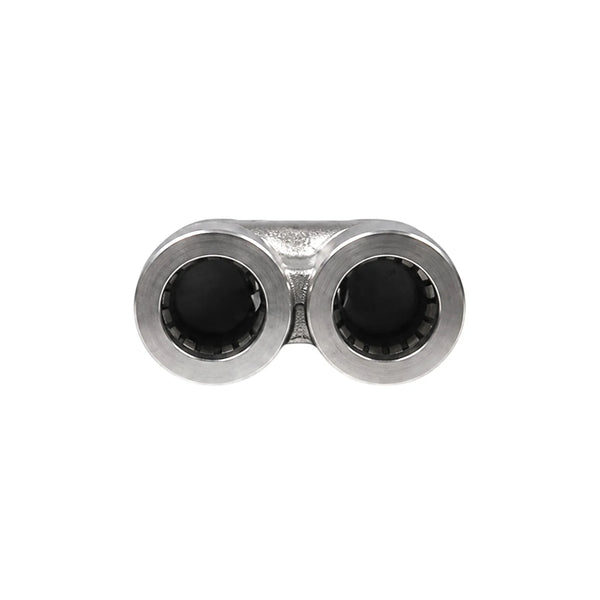 Exotronic 'Y' 10mm OD 304 Stainless Steel PTFE Tube Joiner