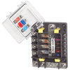 SafetyHub 150 with cover removed showing fuse layout for AMI and ATC fuses