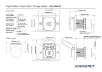 Scanstrut Flip Pro Max Dual USB-C Charge Socket