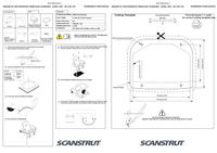 Installation instructions and 1:1 scale cutting template for Aura wireless charger