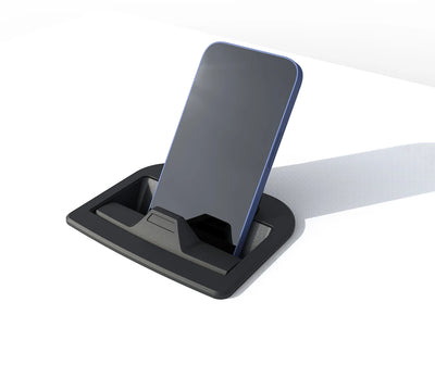Scanstrut Aura 10W wireless charger with optional bezel and smartphone fitted