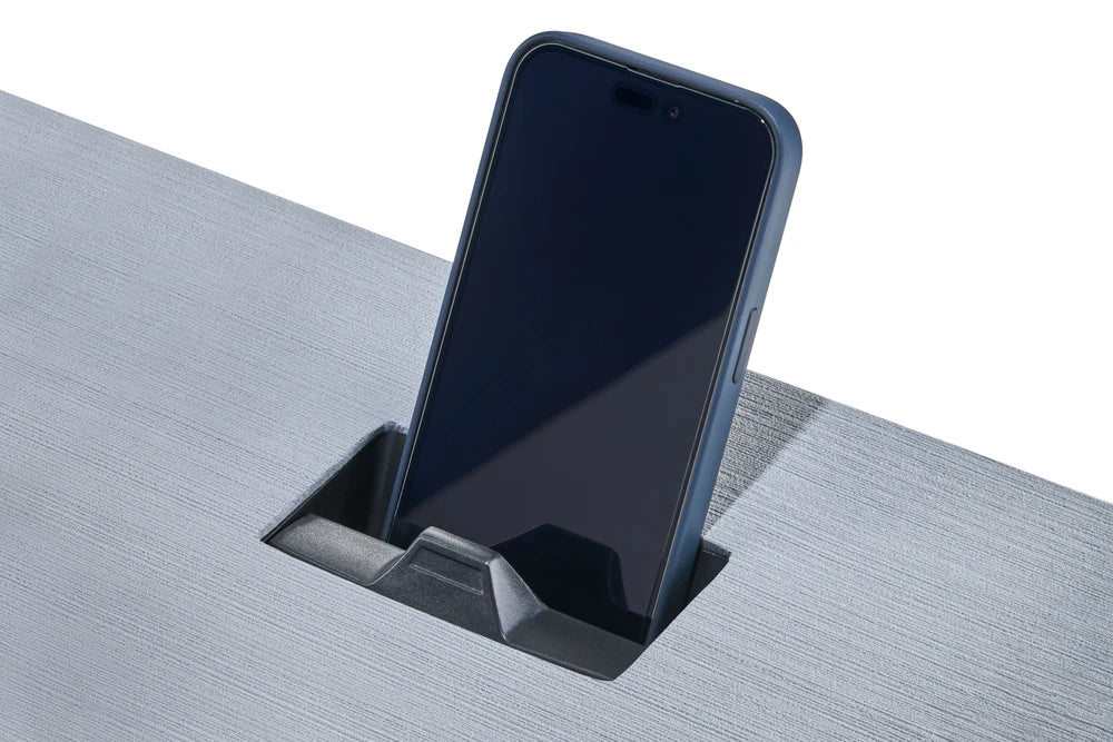 Smartphone charging in a flush-mounted Scanstrut Aura waterproof charger