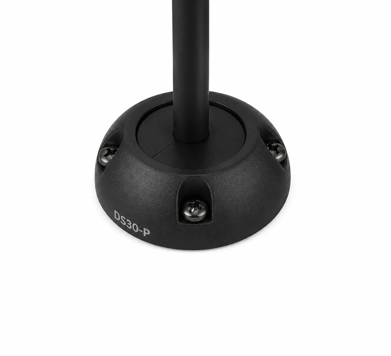 Black vertical cable seal with 9-14mm cable entry and stainless screws