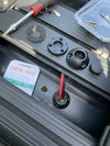 Component assembly of the Scanstrut cable seal during installation on a vehicle roof
