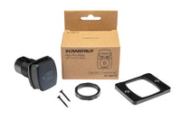 Complete kit including USB-C socket, surface bezel, mounting hardware and box