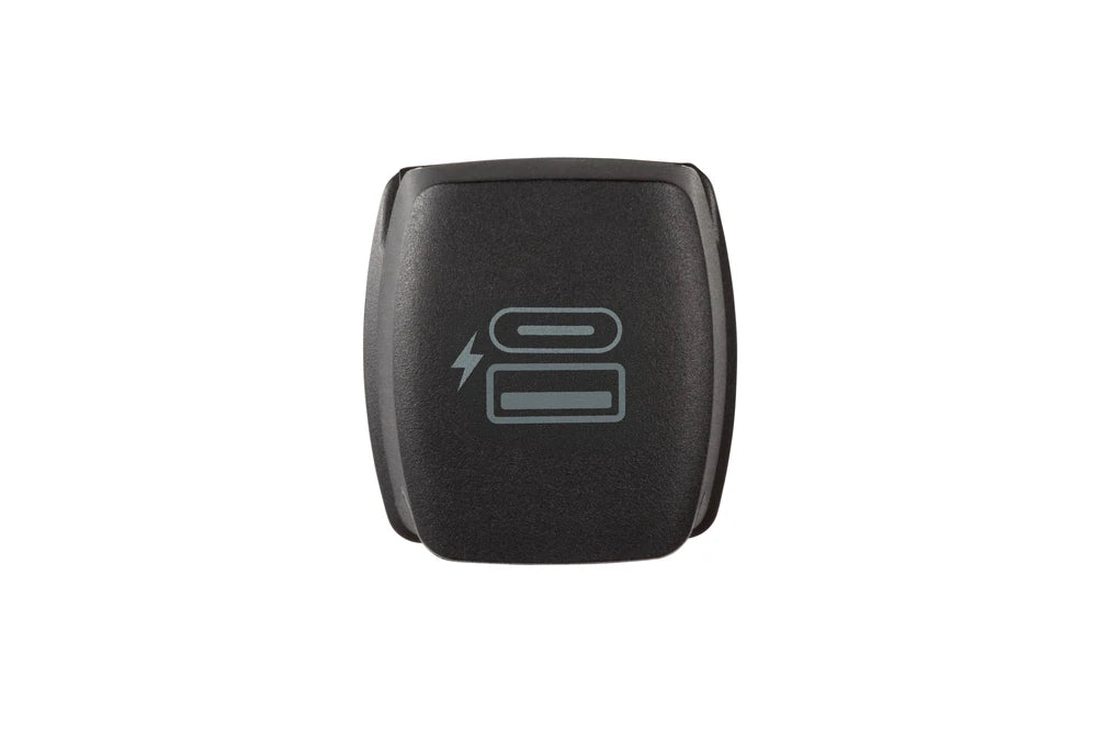 Front view of the closed Scanstrut Flip Pro Plus charger module
