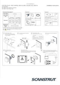 Installation guide for Scanstrut Flip Pro Plus USB socket