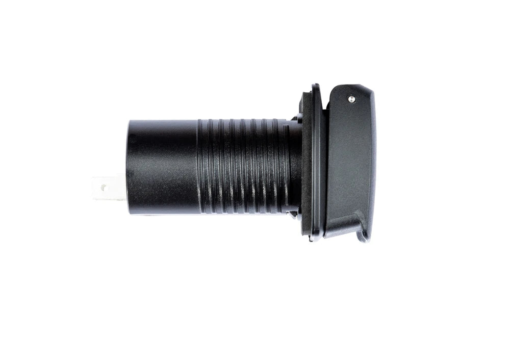 Side view of Scanstrut Flip Pro Plus showing mounting threads and terminals