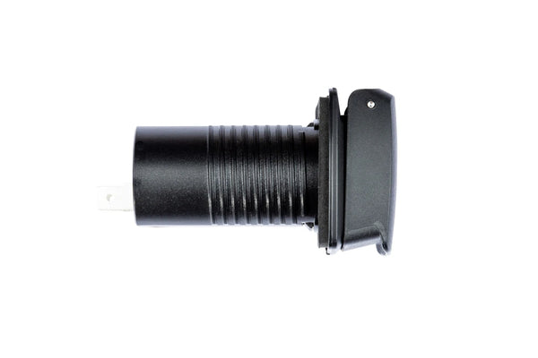 Side view of Scanstrut Flip Pro Plus showing mounting threads and terminals
