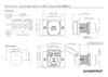 Dimensional drawing of Scanstrut Flip Pro Plus technical specs