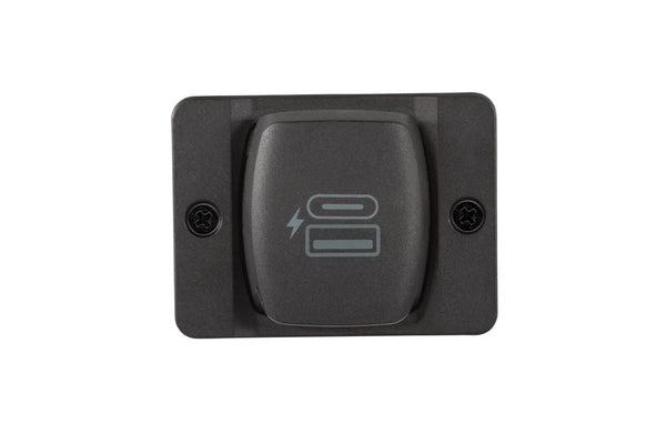Closed Scanstrut Flip Pro Plus USB socket with front-mount bezel