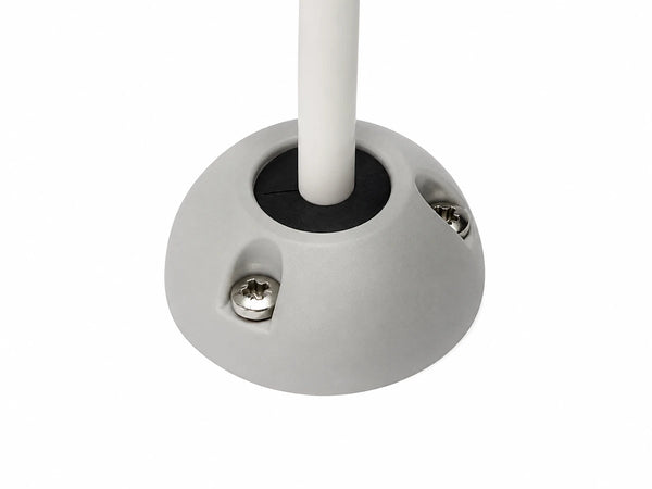 Grey Scanstrut cable seal for Starlink cables with white cable and mounting screws
