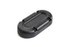 Side perspective of the black Scanstrut multi cable deck seal
