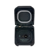 Frontal view of the Scanstrut SAE solar input socket with the lid fully open