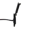 Side profile of Scanstrut XT60 solar socket showing slim mounting depth and pre-wired cables