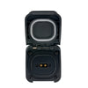 Front view of open Scanstrut solar socket showing internal XT60 terminals and white sealing gasket