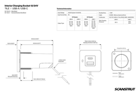 Technical specifications and dimensions drawing for the USB socket