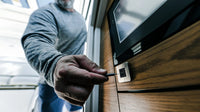 Close-up of TILE USB socket being used in a marine or RV interior