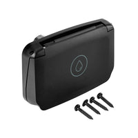 Scanstrut Ventura water outlet with closed lid and mounting screws