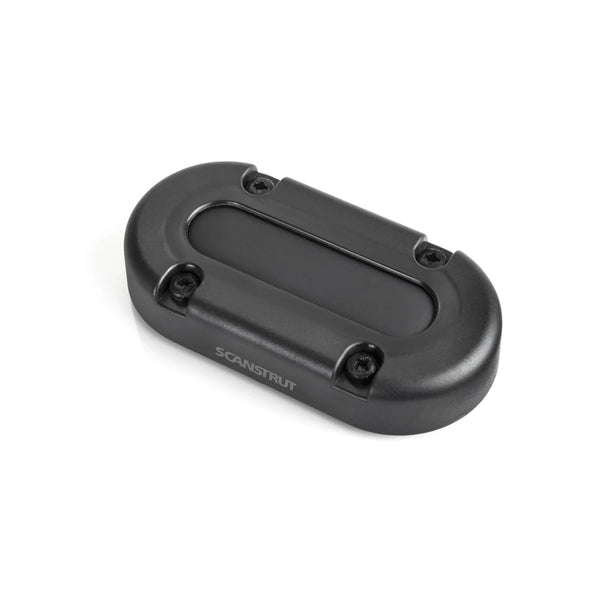 Closed Scanstrut multi cable seal in black with four visible screw points