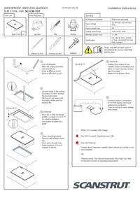Step-by-step installation instructions for Scanstrut waterproof wireless charger